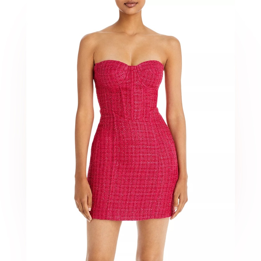 - AQUA x Maeve Reilly
Tweed Bustier Dress - 100% Exclusive